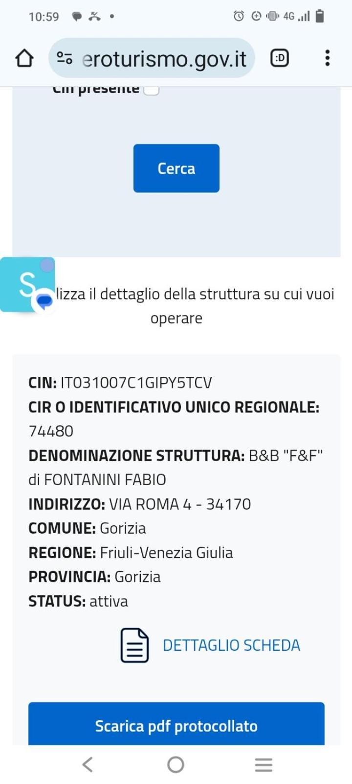 Bed and Breakfast Ff Gorizia Exterior foto